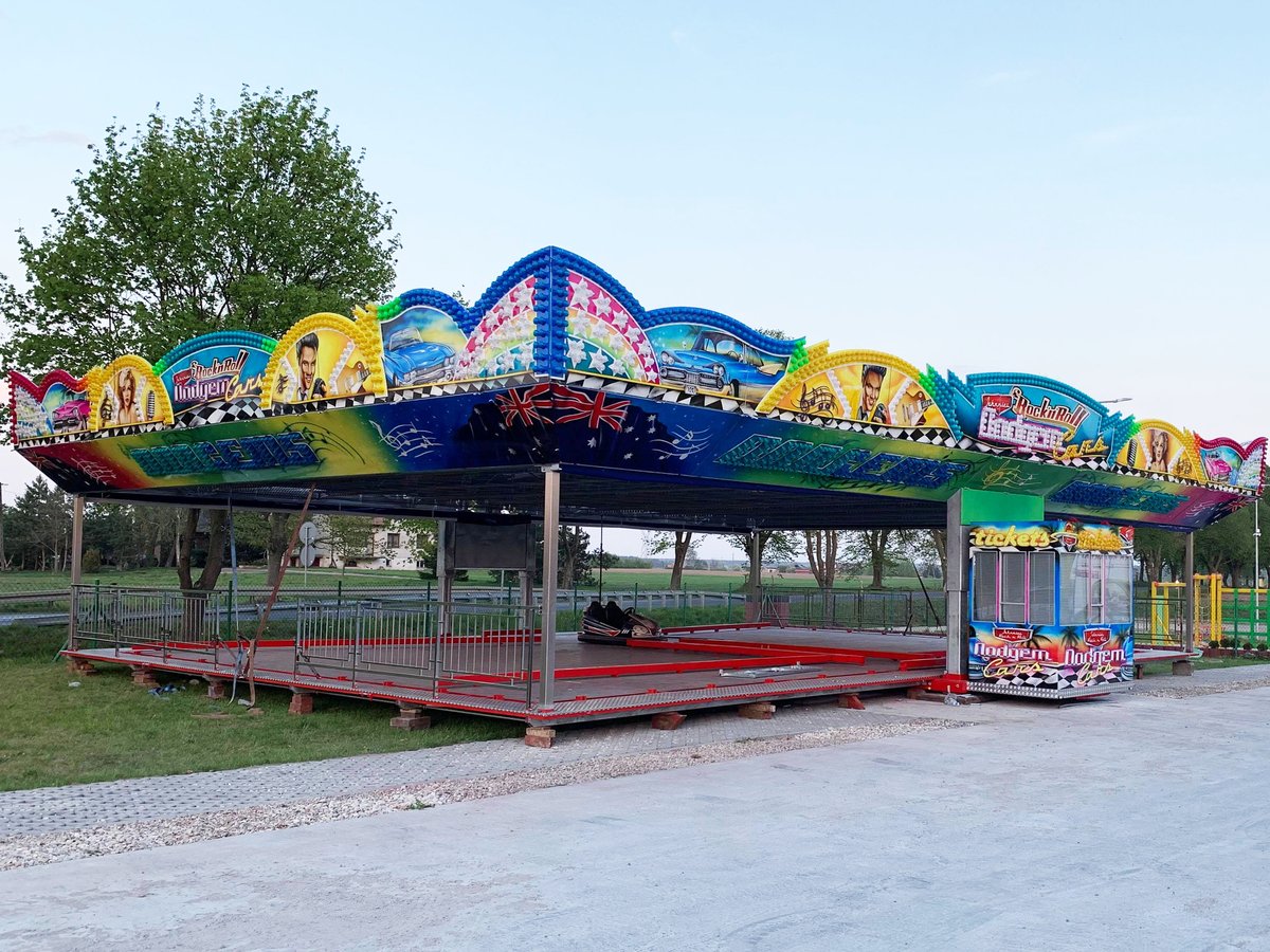 CBK Technik hydraulic dodgem truck deployed at an Australian fairground